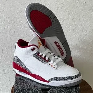 Jordan | Shoes | Jordan 3 Retro Cardinal Red Sz2 | Poshmark display picture 1